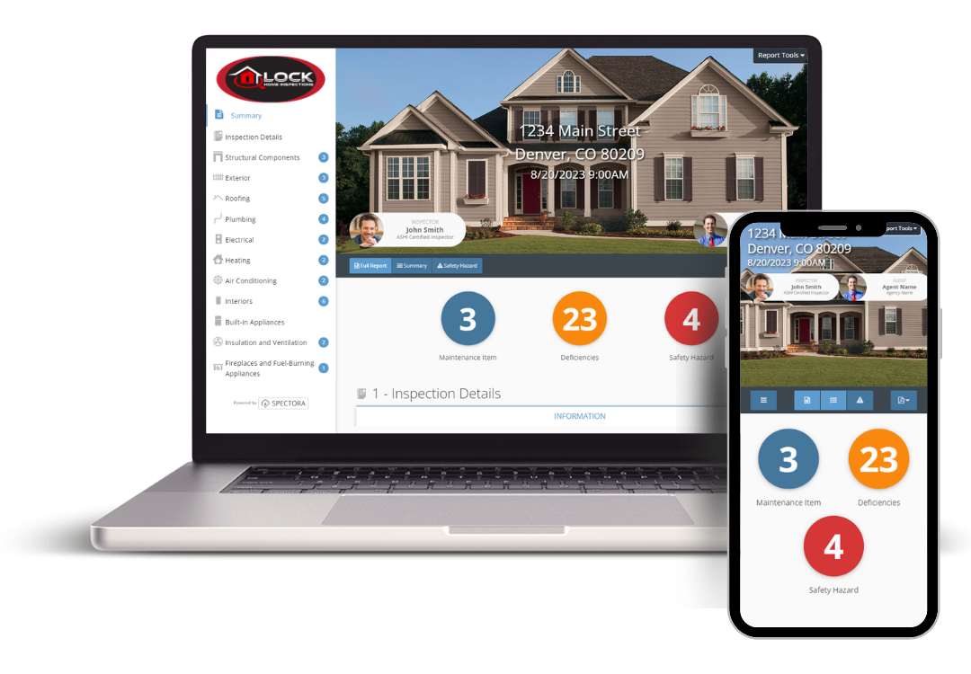 Your Report 1 Our Spectora reports can be viewed on any device!